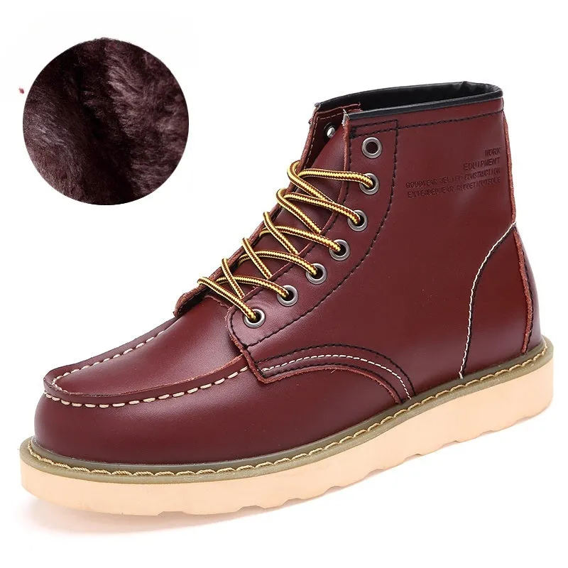 2024 new fashion men's Doc Martens single shoes cotton shoes warm