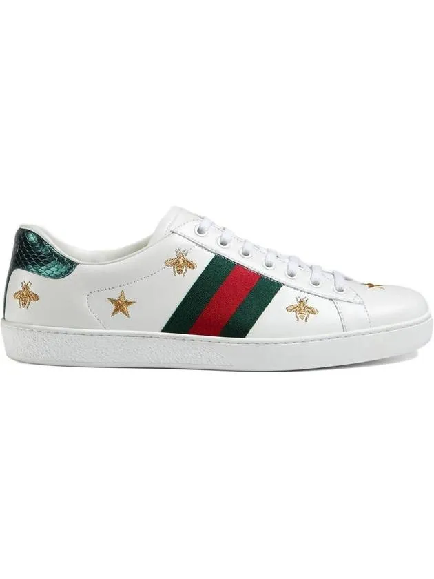 Ace Star B Embroider Low Top Sneakers White