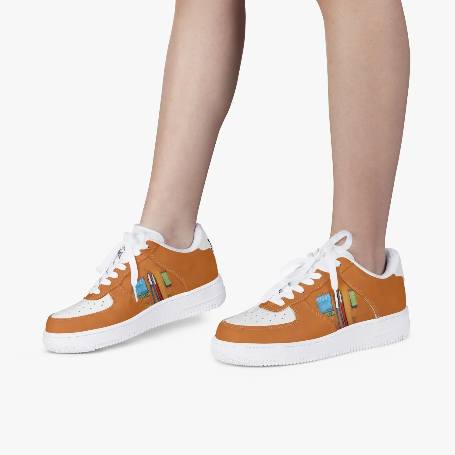 All is well New Low-Top Leather Sports Sneakers