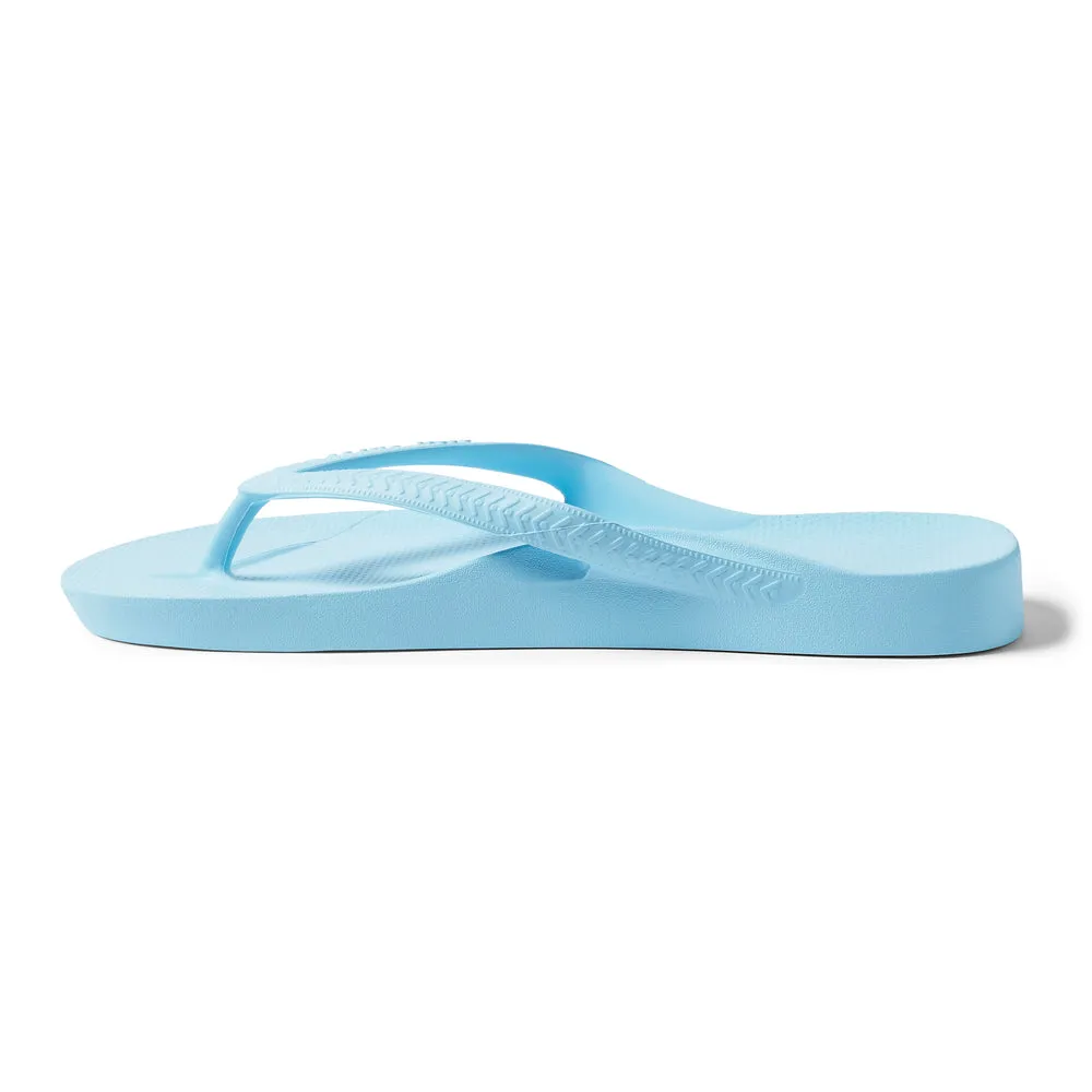 Archies Arch Support Flip Flops - Sky Blue