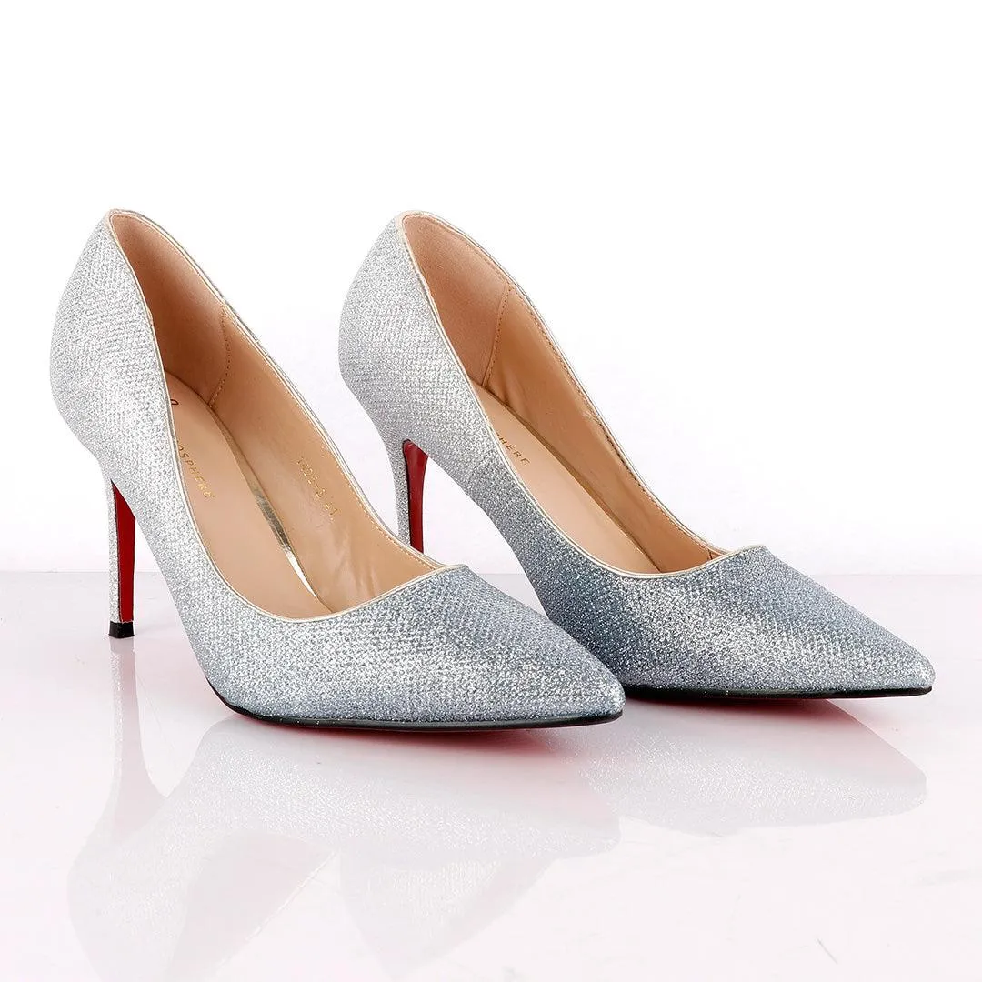 Atmosphere Silver Shiny Women's High Heel Shoe