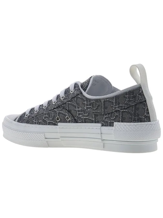 B23 Oblique Canvas Low Top Sneakers Ruthenium