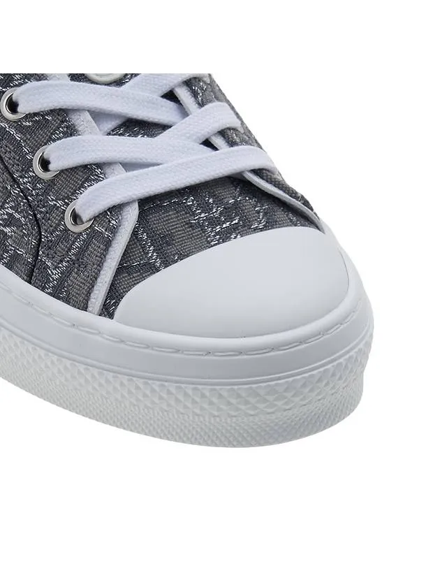 B23 Oblique Canvas Low Top Sneakers Ruthenium