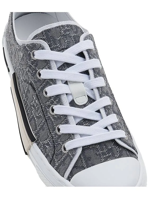 B23 Oblique Canvas Low Top Sneakers Ruthenium