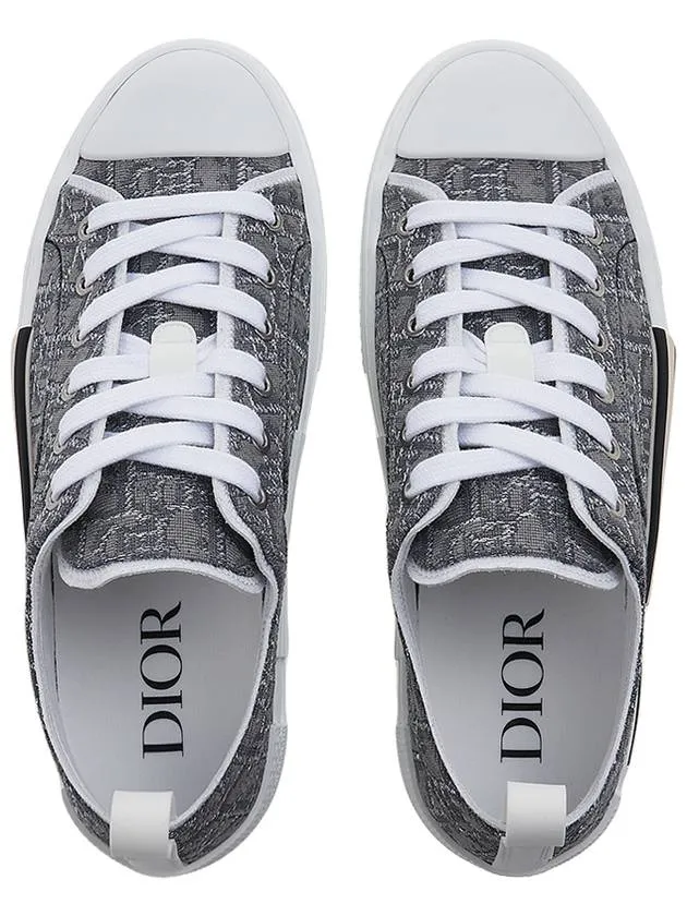 B23 Oblique Canvas Low Top Sneakers Ruthenium