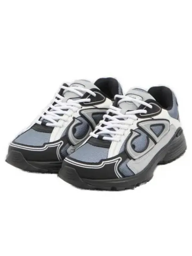 B30 Mesh Technical Fabric Low-Top Sneakers Blue Gray Black