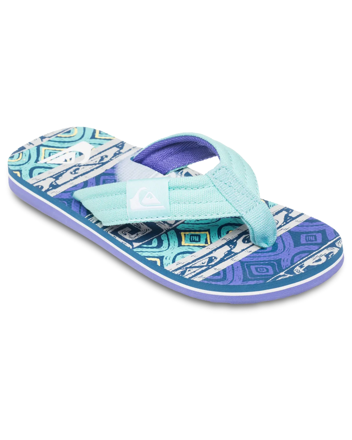 Boys Molokai Layback II Flip Flops in Dusted Peri Global Heat