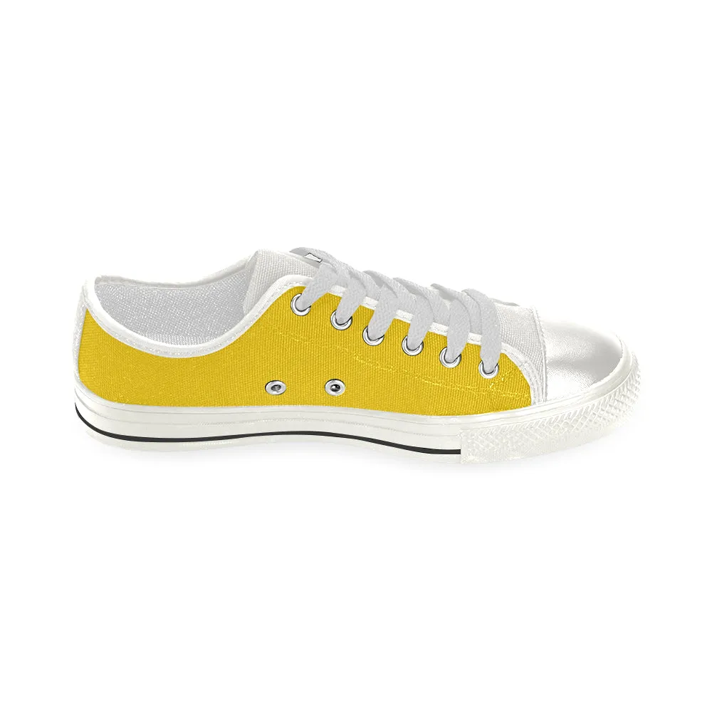 Buy Women's Butter Yellow Solids Print Canvas Low Top Shoes at TFS