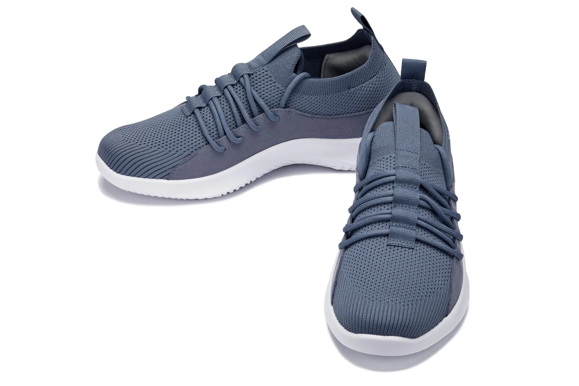 CALTO - Q133 - 2.4 Inches Taller (Light Slate Gray/White Sole) - Ultra Lightweight Sneakers