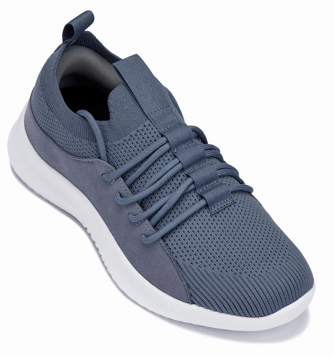 CALTO - Q133 - 2.4 Inches Taller (Light Slate Gray/White Sole) - Ultra Lightweight Sneakers