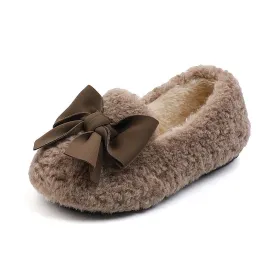 Children Insulated Cotton-Padded Shoes, Girls' Furry Warm Shoes for Winter