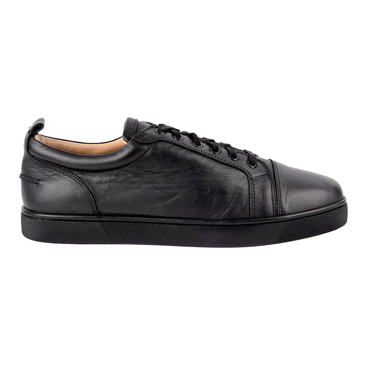 Christian Louboutin Louis Low-Top Sneakers Black Colour For Men