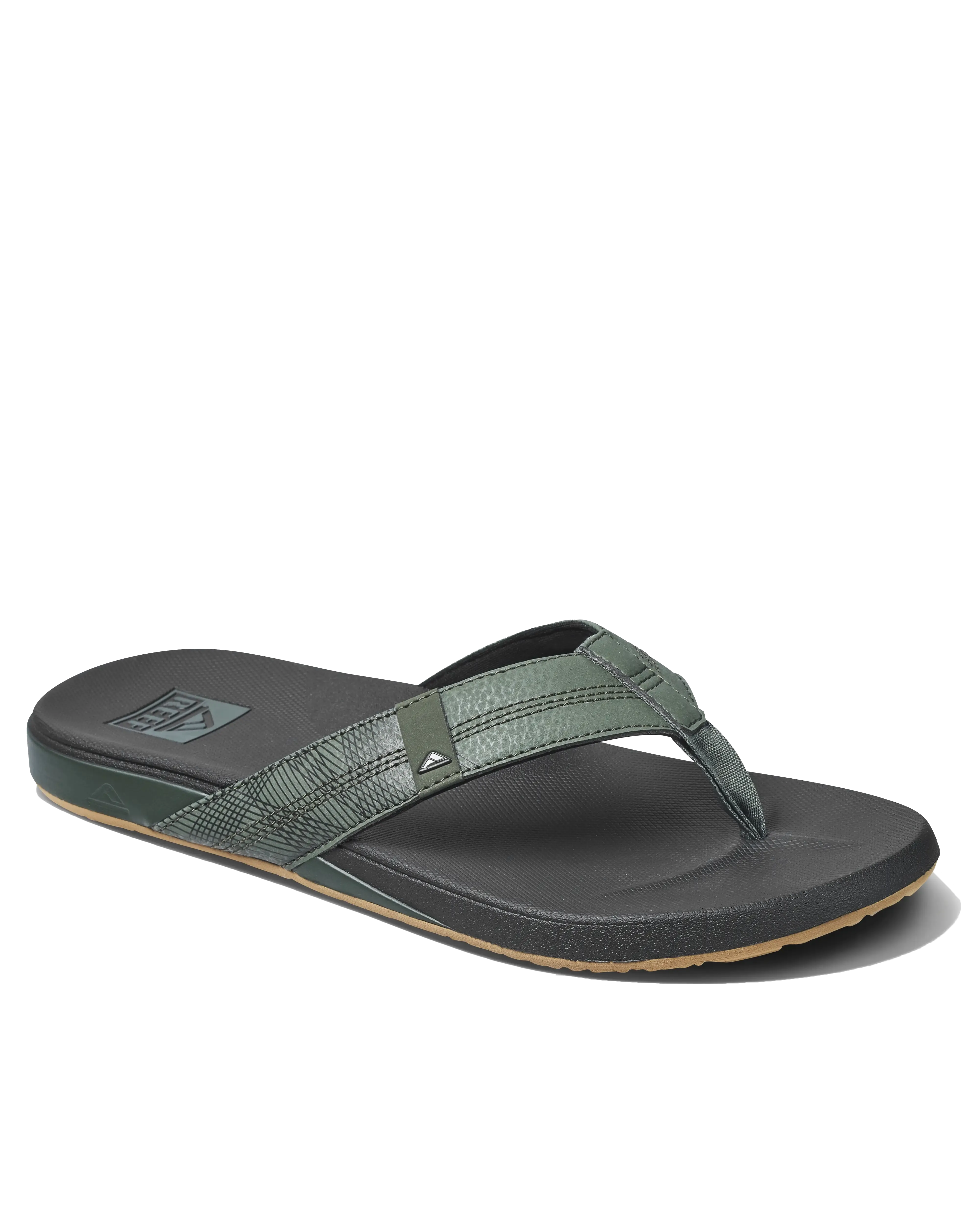 Cushion Phantom Flip Flops in Geo Olive