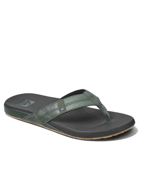 Cushion Phantom Flip Flops in Geo Olive