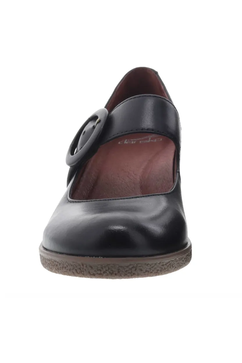 Dansko Brandy Black Waterproof Burnished