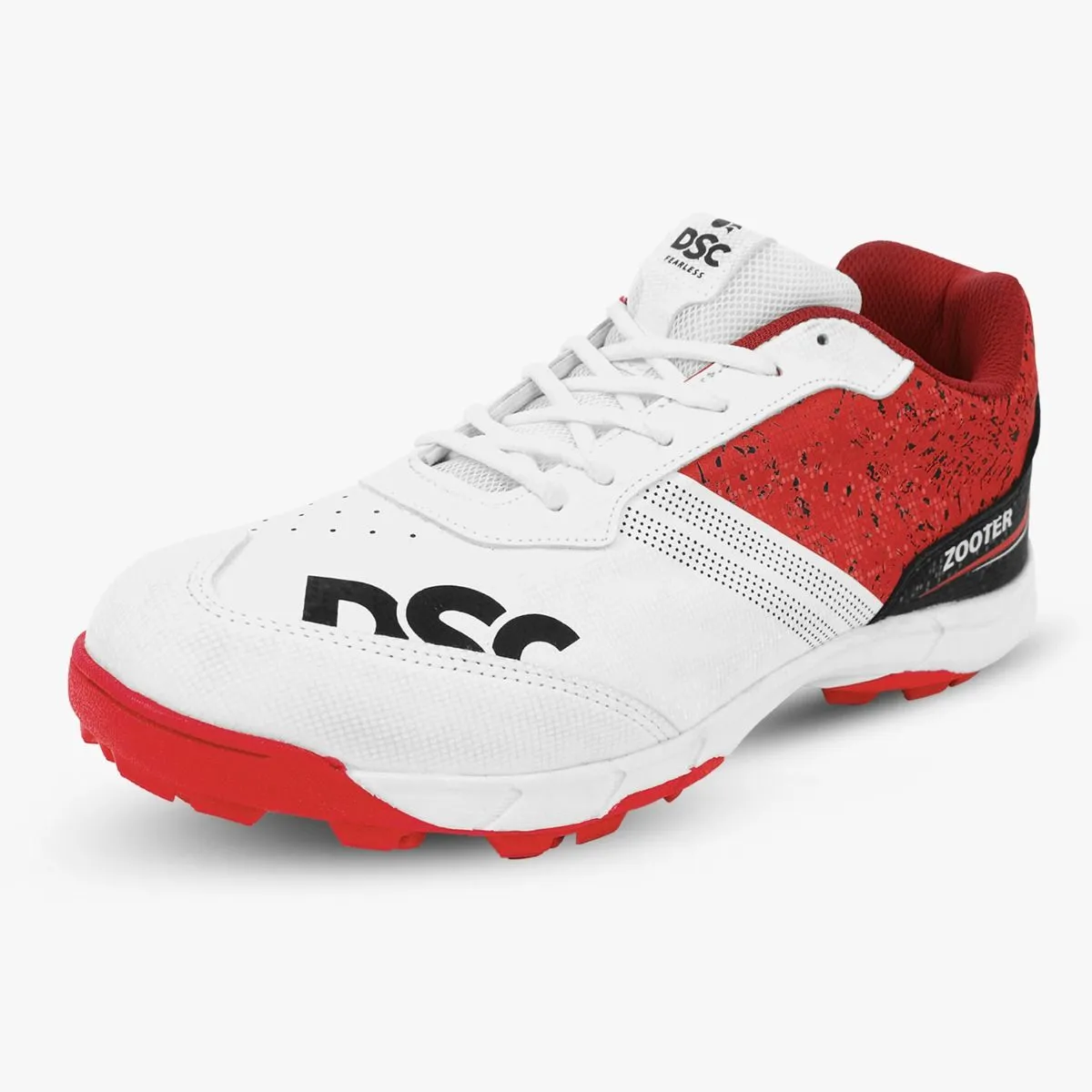 DSC Zooter Cricket Shoes (White/Red)