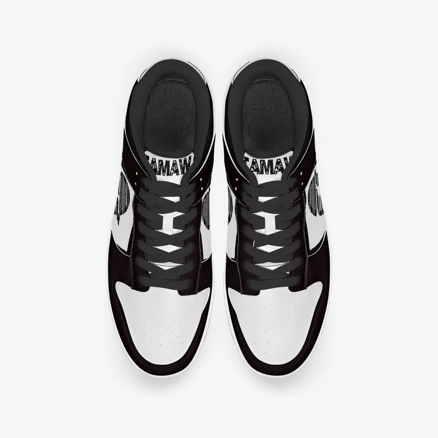 Dunk Stylish Low-Top Leather Sneakers Black