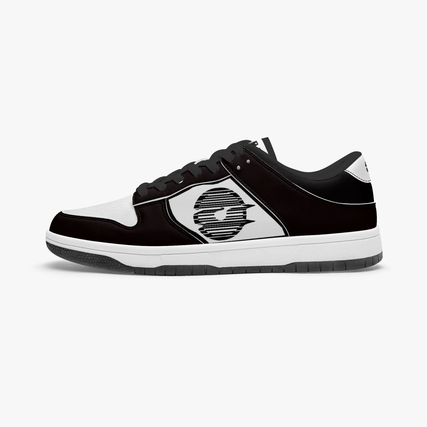 Dunk Stylish Low-Top Leather Sneakers Black