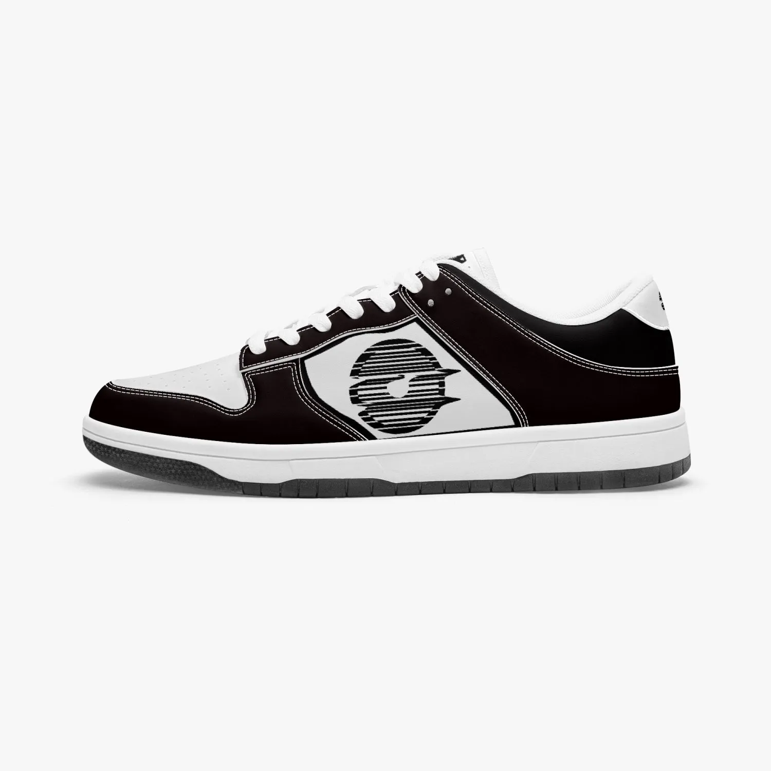 Dunk Stylish Low-Top Leather Sneakers Black