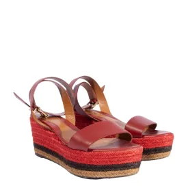 Fendi Ankle Strap Wedge