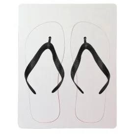 Flip Flops - Child Size - Black Straps - Medium