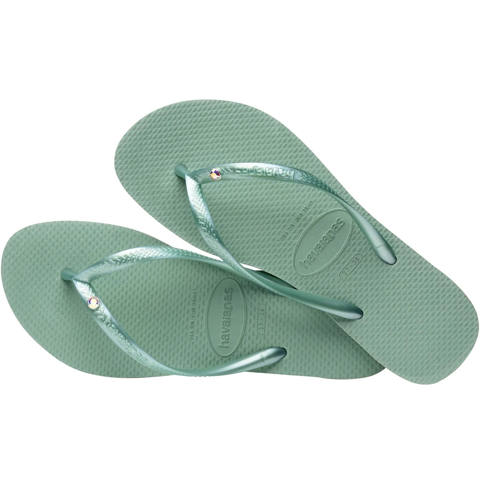 Havaianas Slim Crystal Swarovski Flip Flops