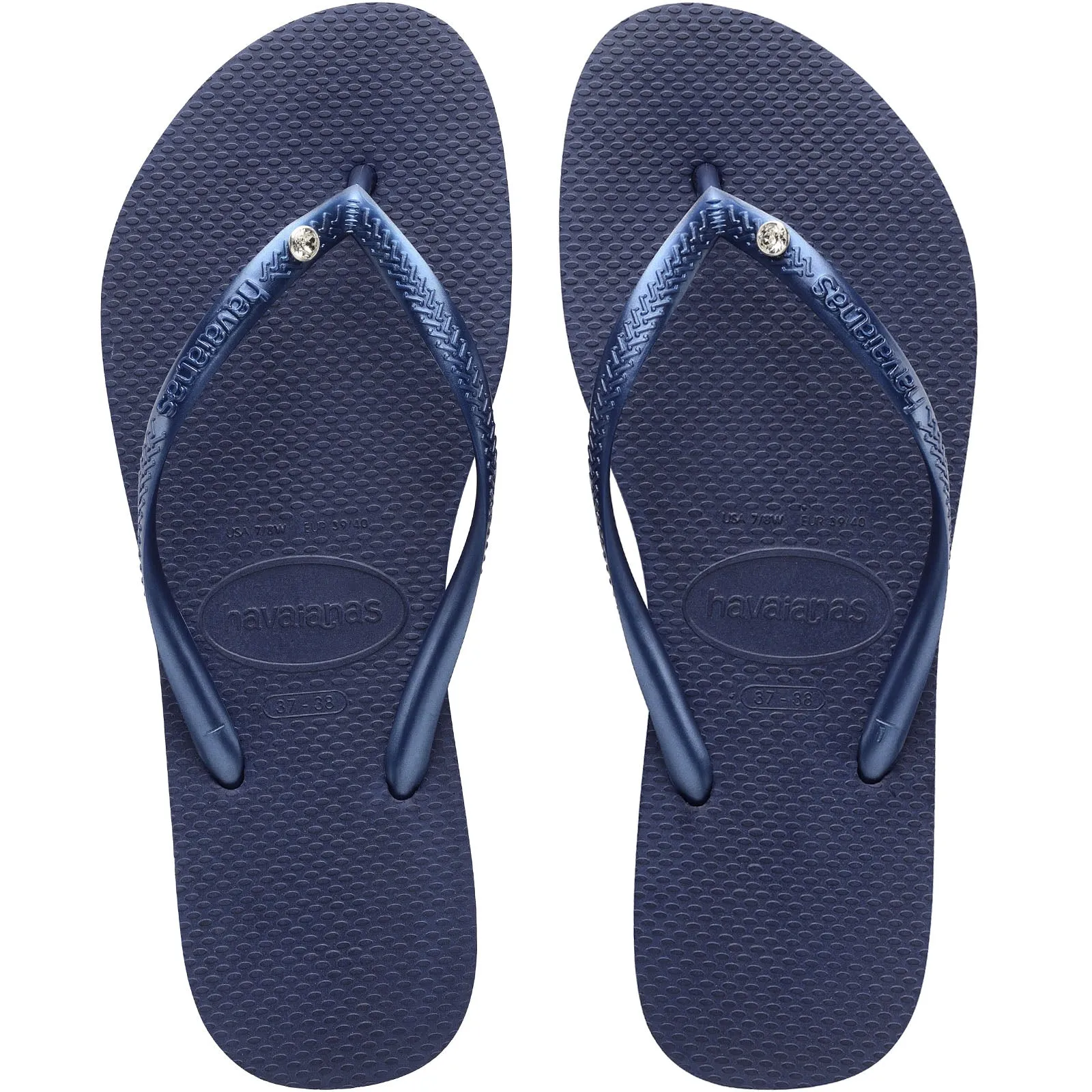 Havaianas Slim Crystal Swarovski Flip Flops