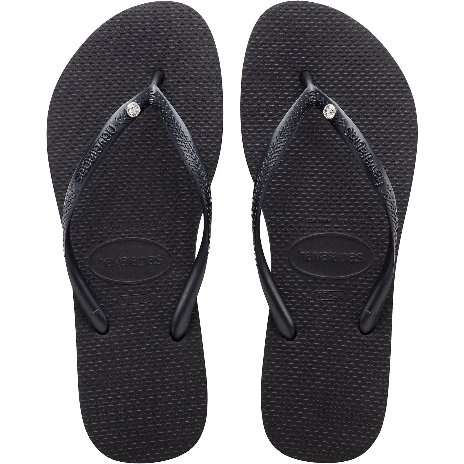 Havaianas Slim Crystal Swarovski Flip Flops