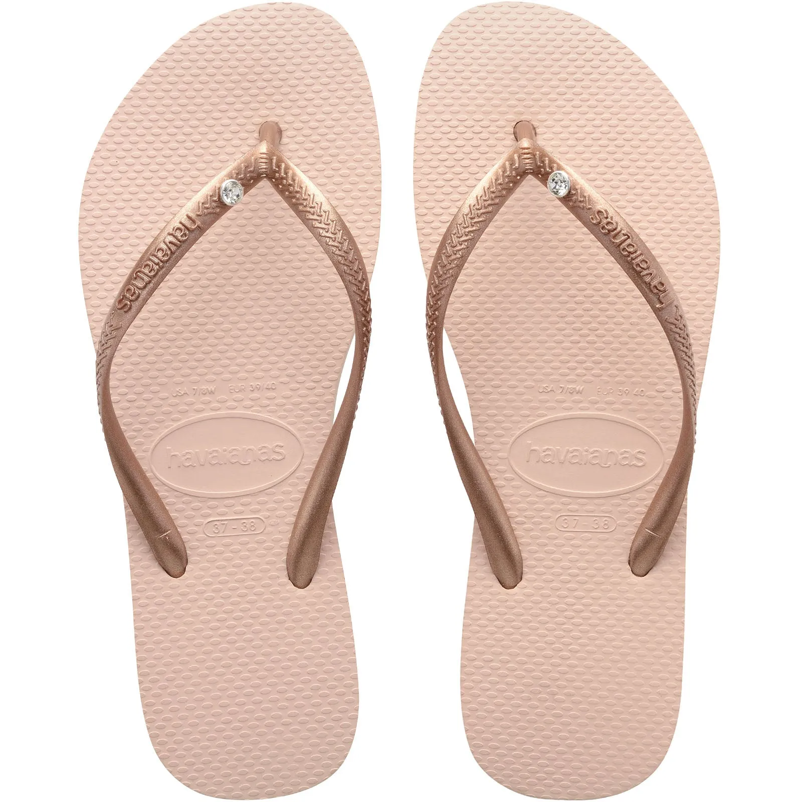 Havaianas Slim Crystal Swarovski Flip Flops