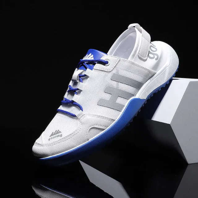 HI White Based Breathable Hollow Shoes