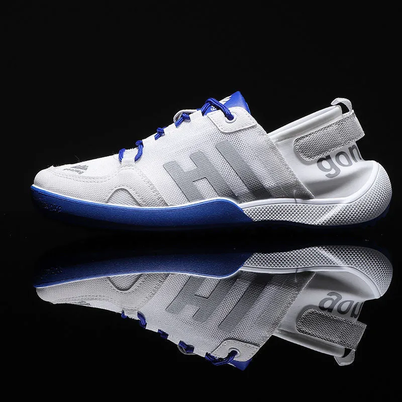 HI White Based Breathable Hollow Shoes