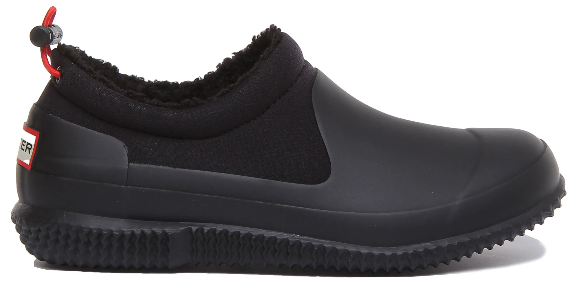 Hunter Sherpa Shoes In Black For Women