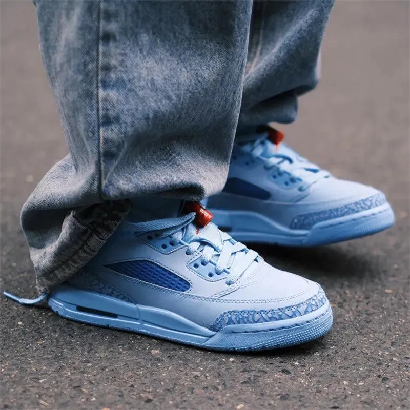 Jordan Blue Spizike LOW Comfortable and versatile Non-slip wear-resistant low-top retro board shoes