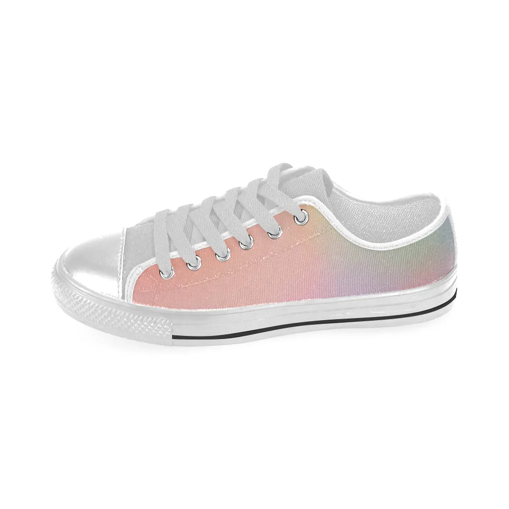 Kids Bubblegum Solid Print Canvas Low Top Shoes