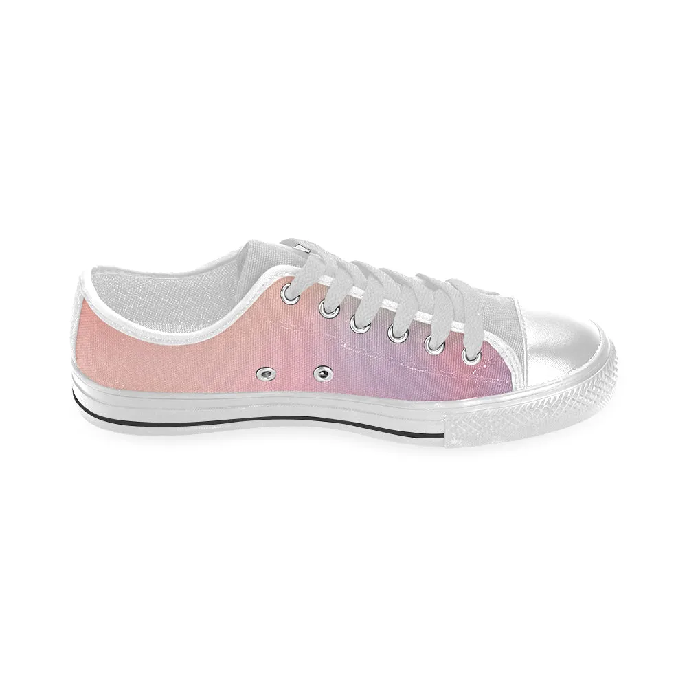 Kids Bubblegum Solid Print Canvas Low Top Shoes