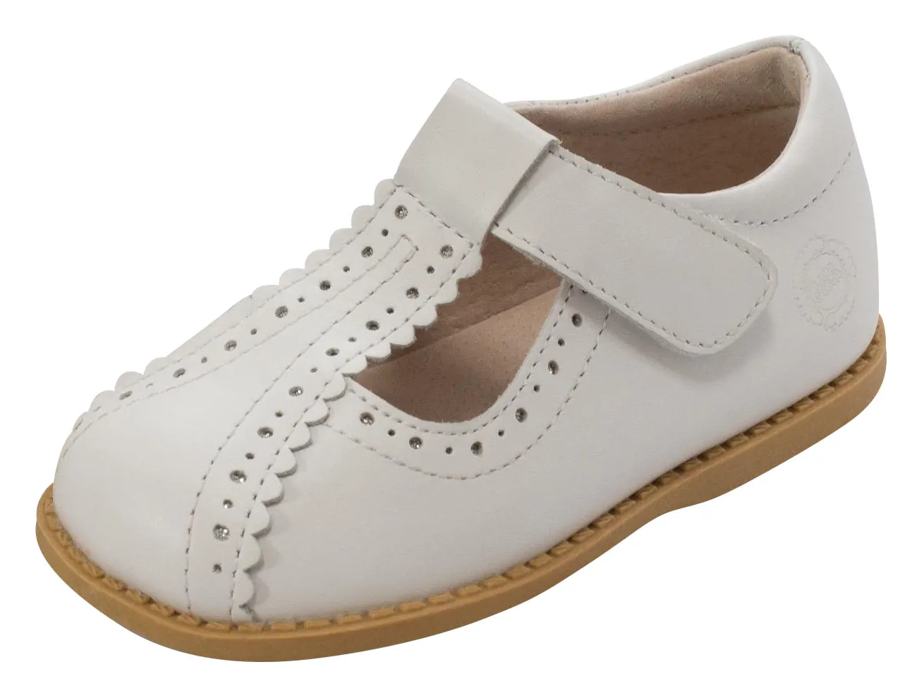 Livie & Luca Girl's Opry T-Strap Shoes, White