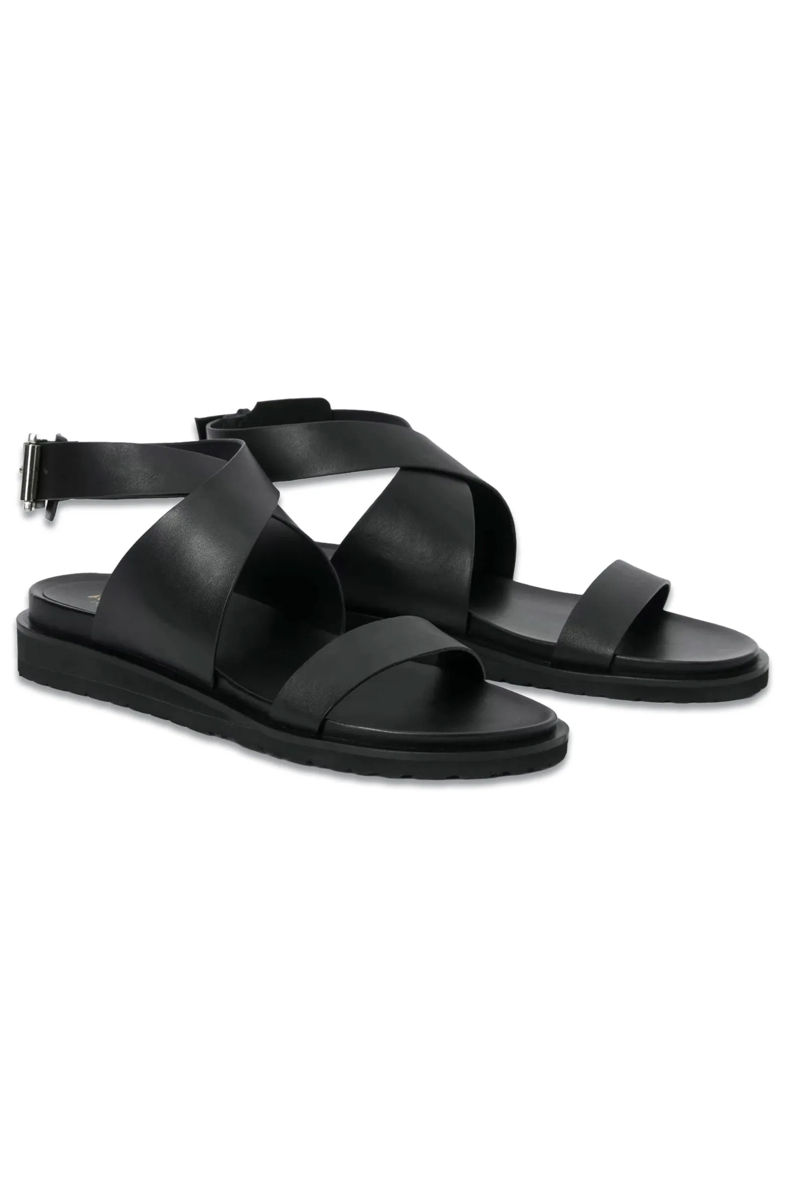 Londonder Leather Sandals, Black