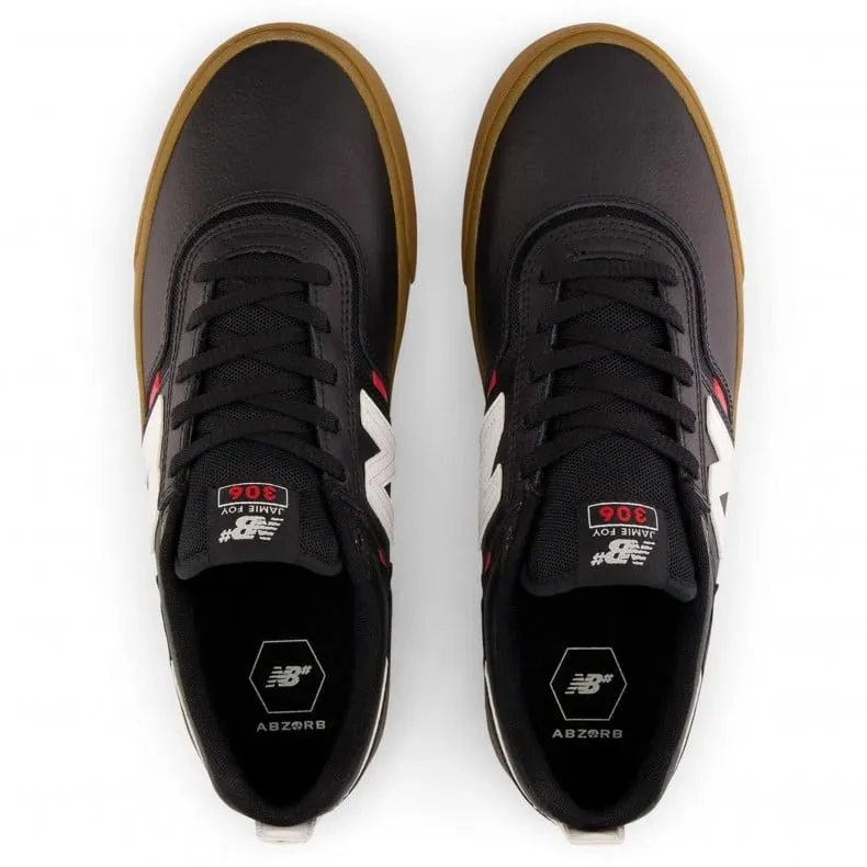 New Balance Numeric Jamie Foy 306 - Black Leather / Gum