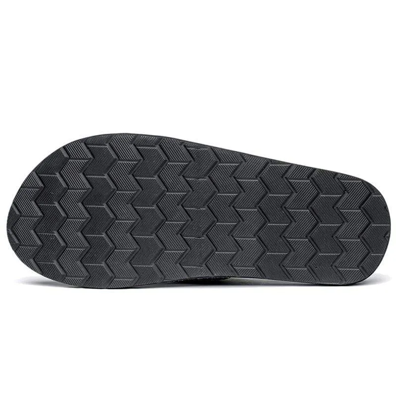 NIDENGBAO Black Flip Flops