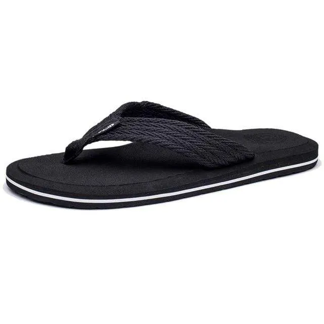 NIDENGBAO Black Flip Flops