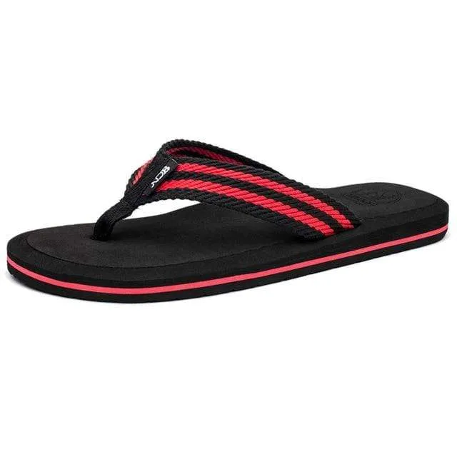 NIDENGBAO Black Flip Flops