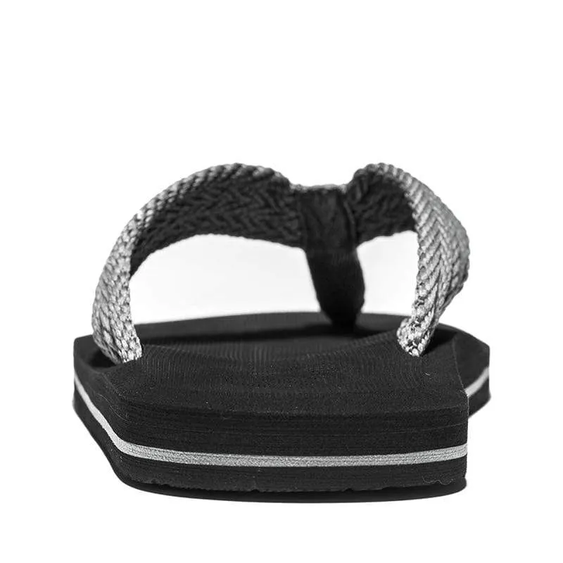 NIDENGBAO Black Flip Flops