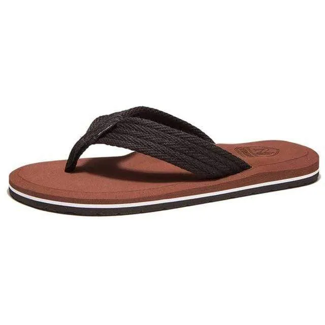 NIDENGBAO Black Flip Flops