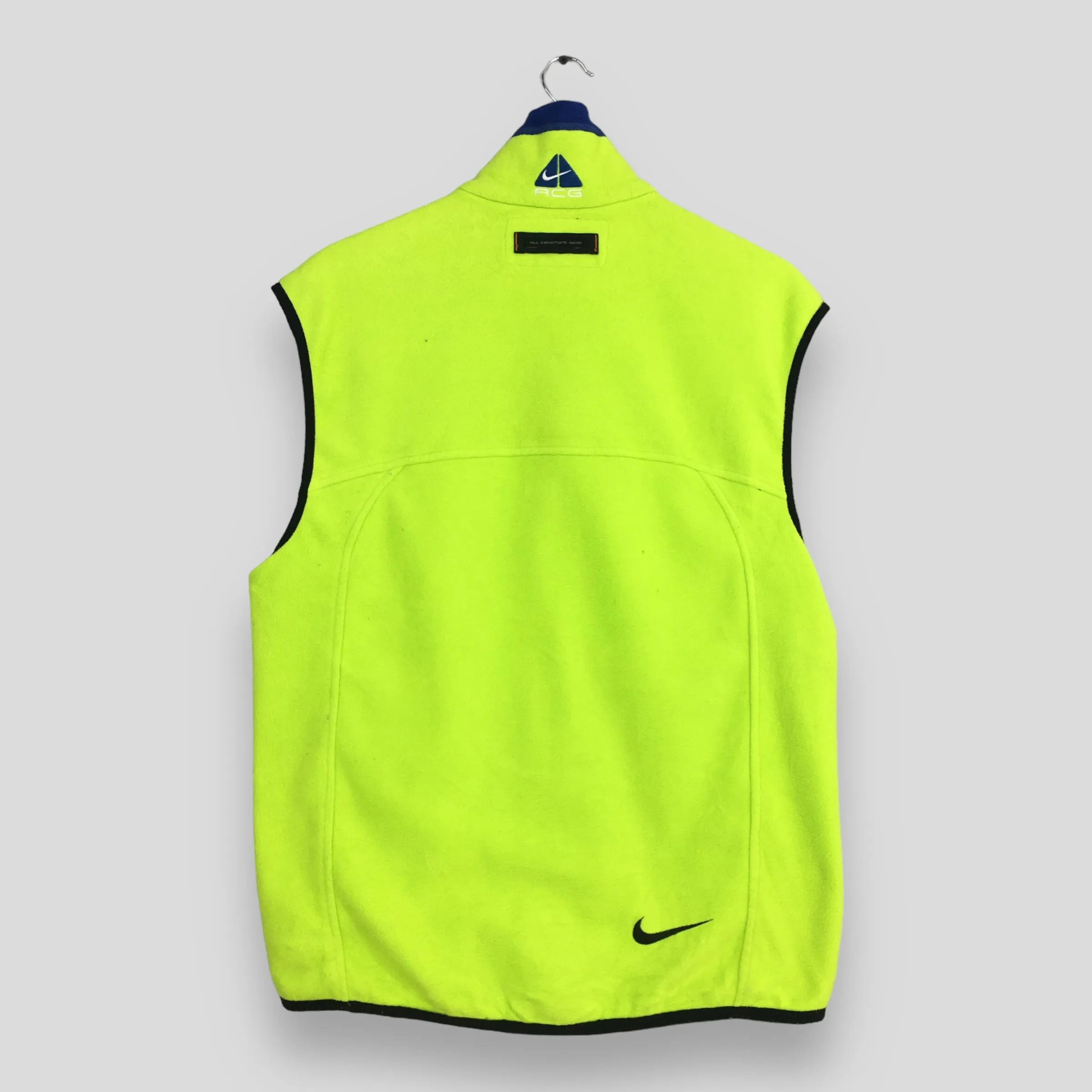 Nike Acg Fleece Neon Vest Jacket Medium