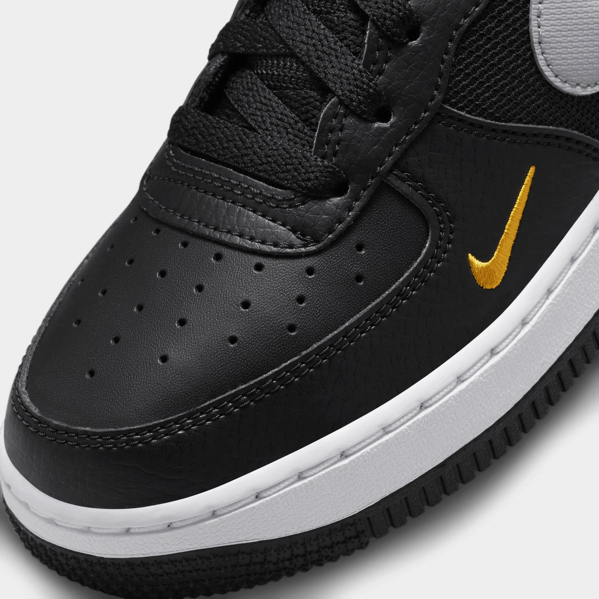 Nike  Air Force 1 JDS GS Black / Wolf Grey - University Gold