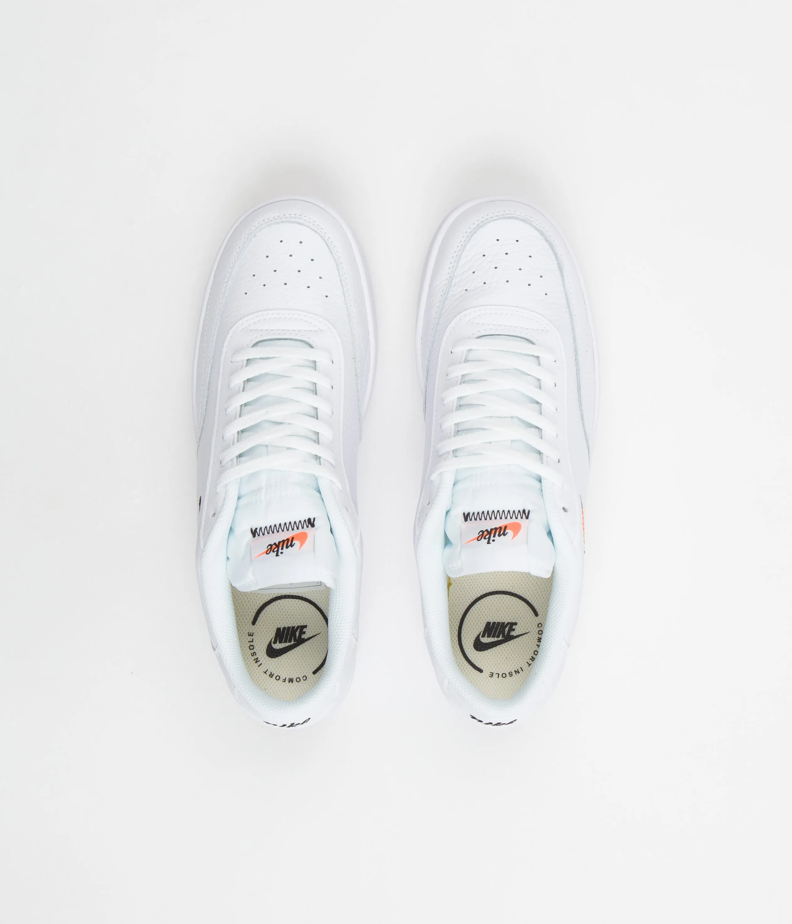 Nike Court Vintage Premium Shoes - White / Black - Total Orange