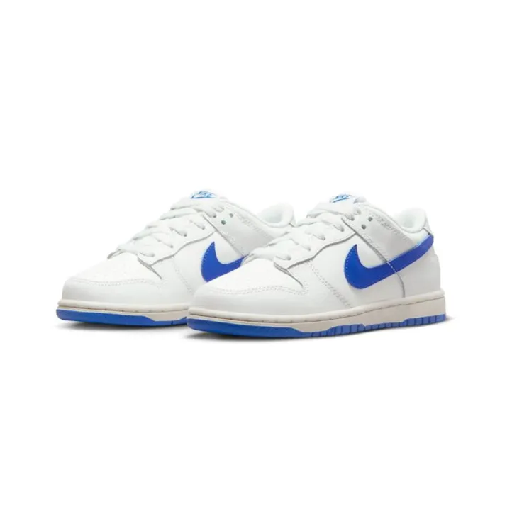 Nike scarpa sneakers da bambino Dunk Low DH9756 105 bianco-azzurro