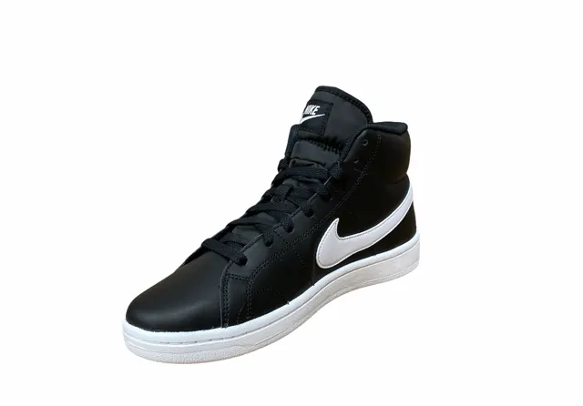 Nike scarpa sneakers da uomo Court Royale 2 Mid CQ9179 001 nero-bianco