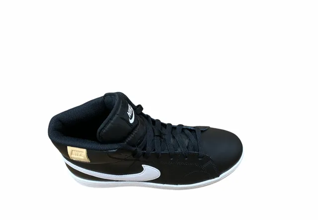 Nike scarpa sneakers da uomo Court Royale 2 Mid CQ9179 001 nero-bianco