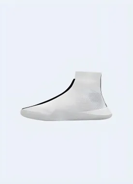 No Laces White Tech Sneakers